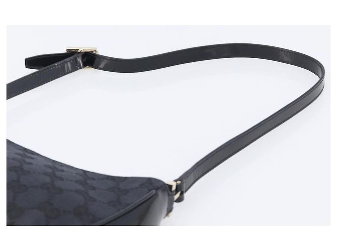 Borsa a tracolla GUCCI GG Canvas Nero Oro 001 4152 2684 Auth 202652V D'oro - vista 14
