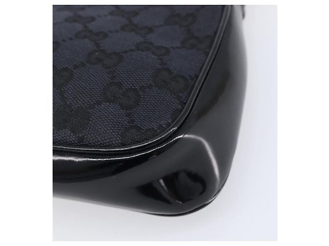 Borsa a tracolla GUCCI GG Canvas Nero Oro 001 4152 2684 Auth 202652V D'oro - vista 15
