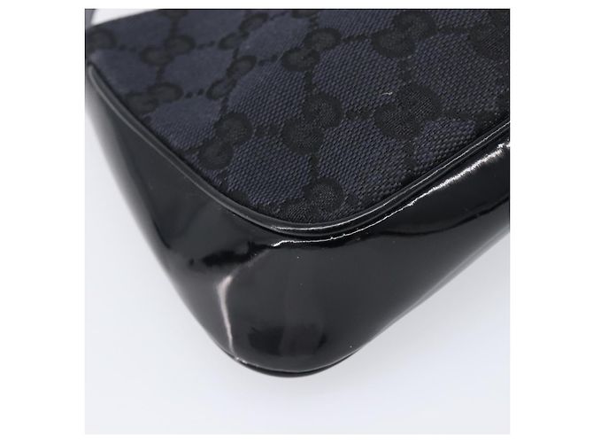 Borsa a tracolla GUCCI GG Canvas Nero Oro 001 4152 2684 Auth 202652V D'oro - vista 16