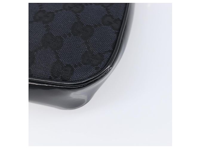 Borsa a tracolla GUCCI GG Canvas Nero Oro 001 4152 2684 Auth 202652V D'oro - vista 17