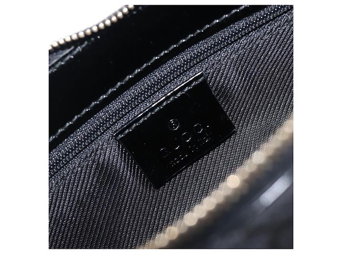 Borsa a tracolla GUCCI GG Canvas Nero Oro 001 4152 2684 Auth 202652V D'oro - vista 21