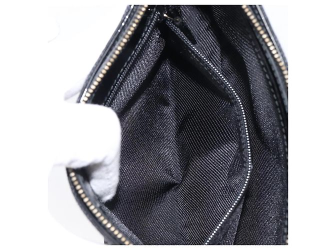 Borsa a tracolla GUCCI GG Canvas Nero Oro 001 4152 2684 Auth 202652V D'oro - vista 25