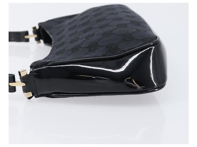 Borsa a tracolla GUCCI GG Canvas Nero Oro 001 4152 2684 Auth 202652V D'oro - vista 4