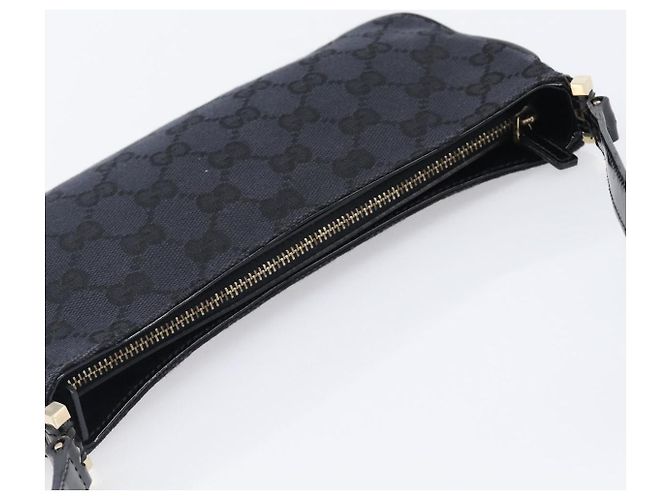 Borsa a tracolla GUCCI GG Canvas Nero Oro 001 4152 2684 Auth 202652V D'oro - vista 6