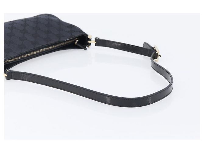 Borsa a tracolla GUCCI GG Canvas Nero Oro 001 4152 2684 Auth 202652V D'oro - vista 7