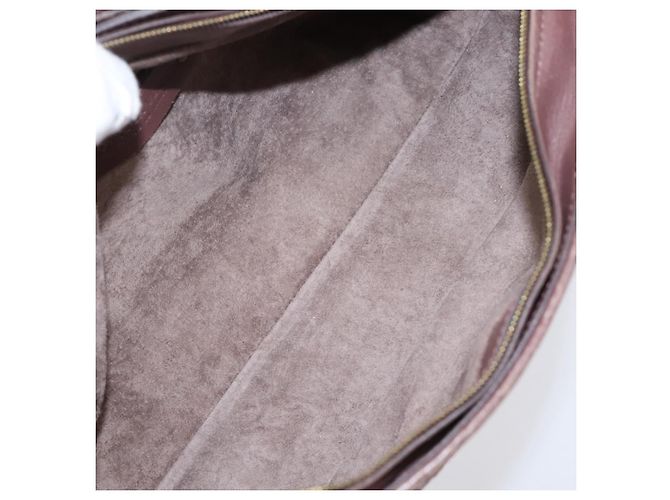 Borsa a tracolla BOTTEGA VENETA INTRECCIATO in pelle marrone e oro 192661 Auth 201370A D'oro - vista 11