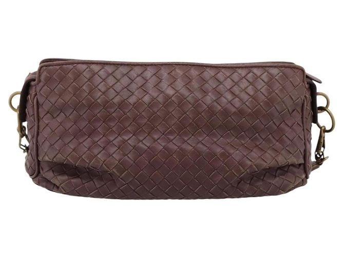 Borsa a tracolla BOTTEGA VENETA INTRECCIATO in pelle marrone e oro 192661 Auth 201370A D'oro - vista 2