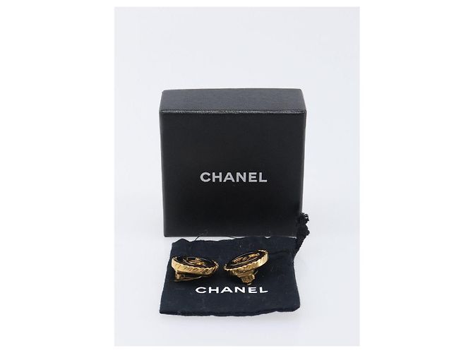 CHANEL Ohrringe Metall Goldfarben CC Auth 204673V - Ansicht 12