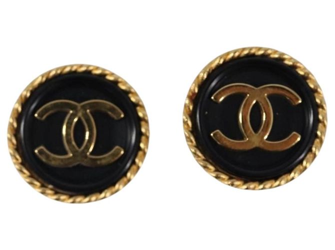 CHANEL Ohrringe Metall Goldfarben CC Auth 204673V - Ansicht 13