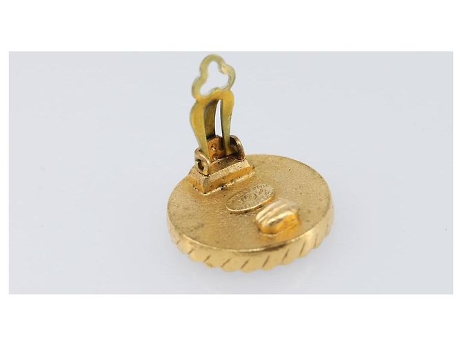 CHANEL Ohrringe Metall Goldfarben CC Auth 204673V - Ansicht 5