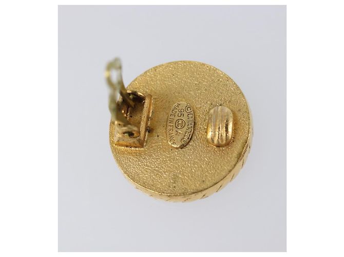 CHANEL Ohrringe Metall Goldfarben CC Auth 204673V - Ansicht 7