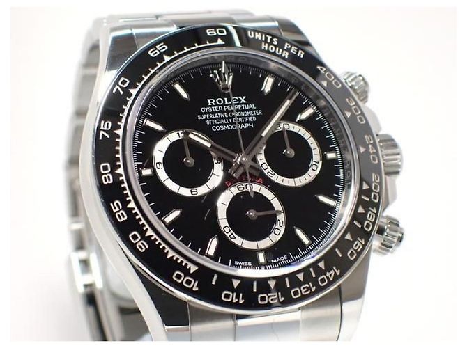 ROLEX Daytona quadrante nero 126500LN '25 acquistato Uomo Argento - vista 2