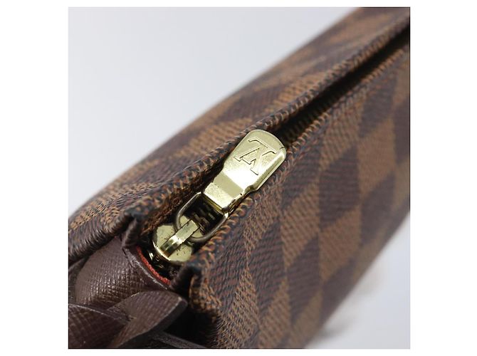 LOUIS VUITTON Damier Ebene Trousse Makeup Pouch N51982 LV Auth 204350 - vista 10