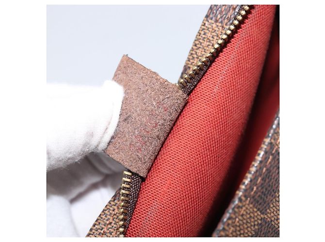 LOUIS VUITTON Damier Ebene Trousse Makeup Pouch N51982 LV Auth 204350 - vista 12