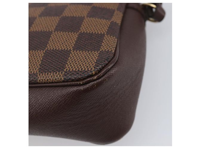 LOUIS VUITTON Damier Ebene Trousse Makeup Pouch N51982 LV Auth 204350 - vista 15
