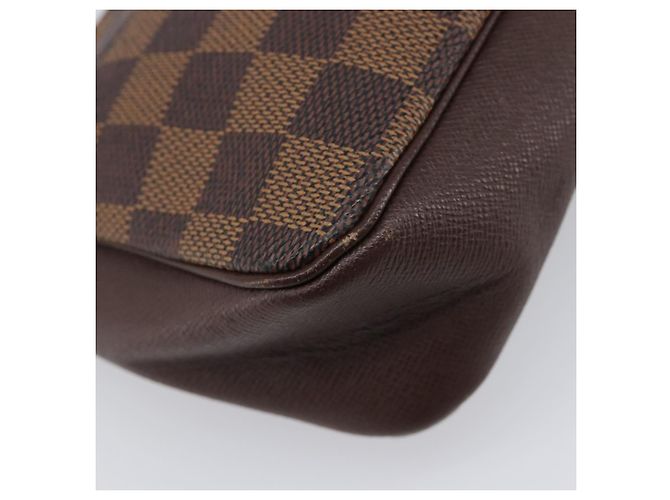LOUIS VUITTON Damier Ebene Trousse Makeup Pouch N51982 LV Auth 204350 - vista 16
