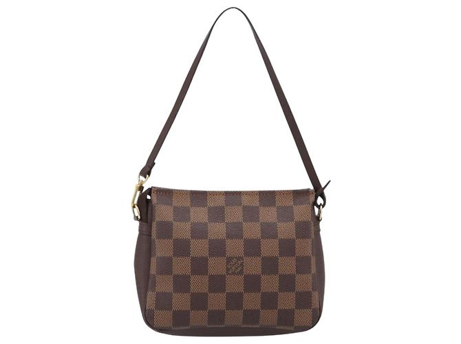 LOUIS VUITTON Damier Ebene Trousse Makeup Pouch N51982 LV Auth 204350 - vista 2