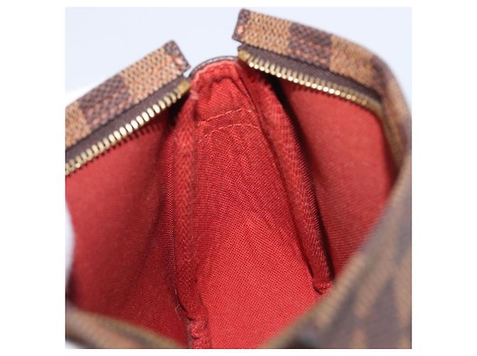 LOUIS VUITTON Damier Ebene Trousse Makeup Pouch N51982 LV Auth 204350 - vista 20