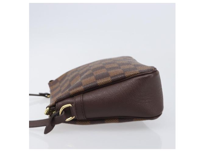 LOUIS VUITTON Damier Ebene Trousse Makeup Pouch N51982 LV Auth 204350 - vista 4