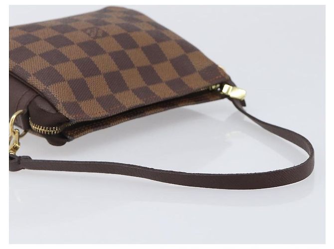 LOUIS VUITTON Damier Ebene Trousse Makeup Pouch N51982 LV Auth 204350 - vista 7