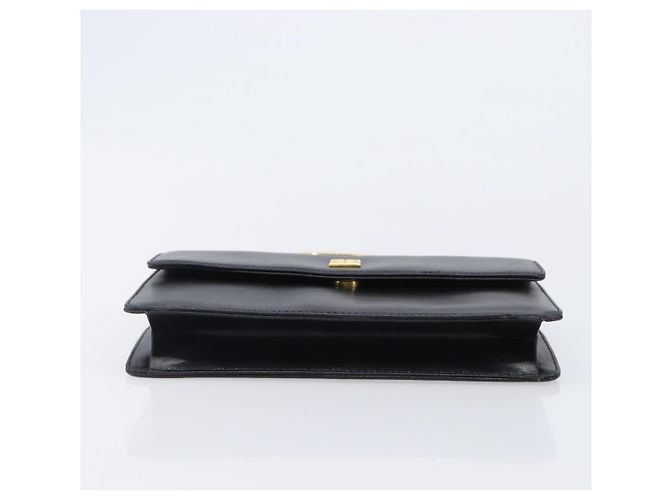 GIVENCHY Handtasche aus Leder Schwarz Gold Auth 205123 Golden - Ansicht 5