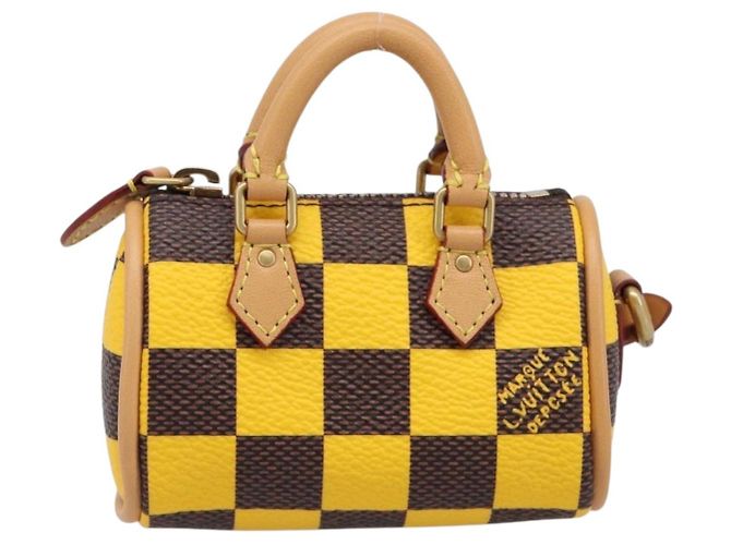LOUIS VUITTON Damier Pop Mini Speedy Pouch M01694 LV Auth 202599SAM Damier ebene - Ansicht 13