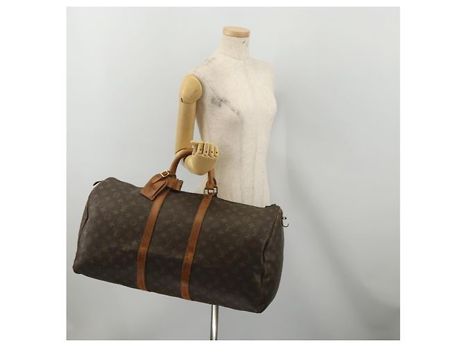 LOUIS VUITTON Monogram Keepall 55 Boston Bag Vintage M41424 LV Auth 200994 Monogramma - vista 23