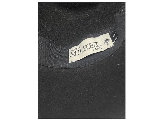 Cappello Maison Michel nero T.S - vista 8