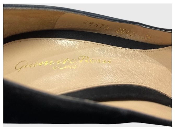 Gianvito Rossi décolleté nere T.38 Nero - vista 6
