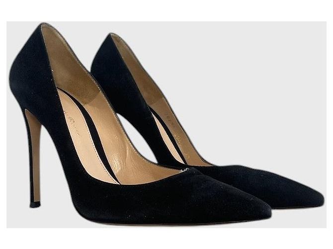 Gianvito Rossi décolleté nere T.38 Nero - vista 7