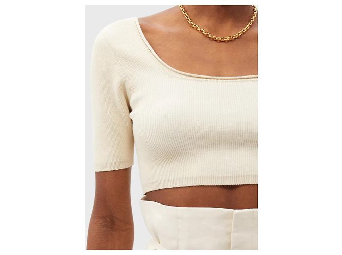 Top Jacquemus beige T.36 - vista 2