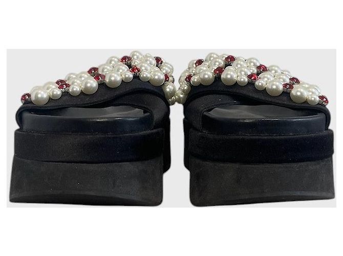 Sandalias Simone Rocha negras T.37 Negro - vista 2