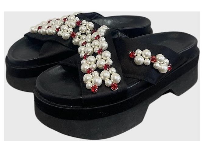 Sandalias Simone Rocha negras T.37 Negro - vista 3