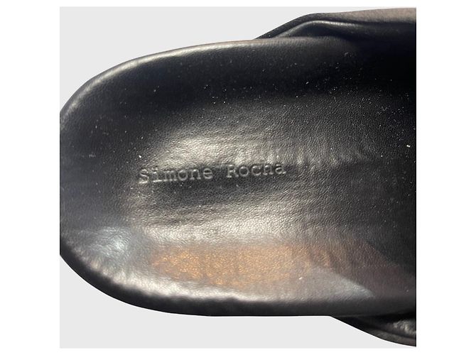 Sandalias Simone Rocha negras T.37 Negro - vista 6