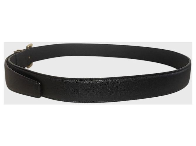 Autre Marque Cintura Saint Laurent Cassandre nera T.90 Nero - vista 3