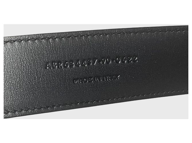 Autre Marque Cintura Saint Laurent Cassandre nera T.90 Nero - vista 6