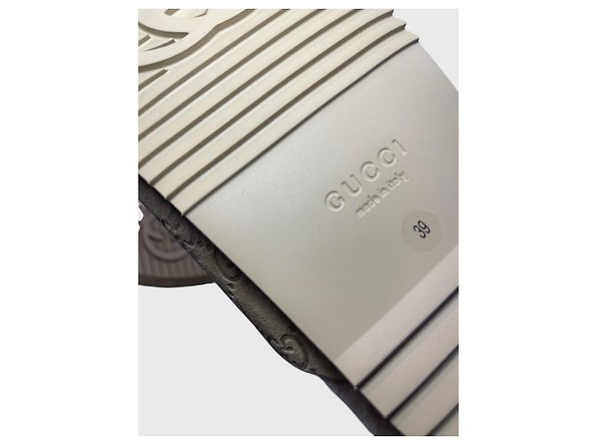 Mules Gucci Horsebit beige T.39 - vista 6
