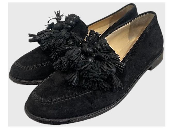 Mocassini Christian Louboutin neri T.38 Nero - vista 2