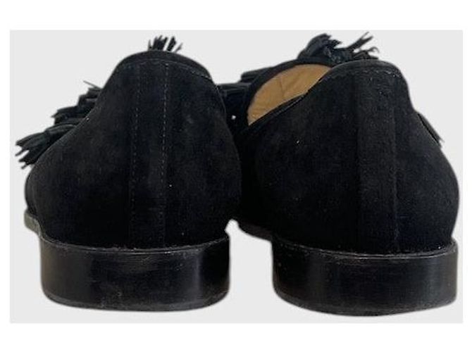 Mocassini Christian Louboutin neri T.38 Nero - vista 4