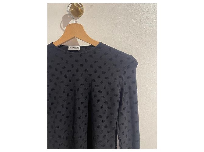 Top Balenciaga negro T.M - vista 2