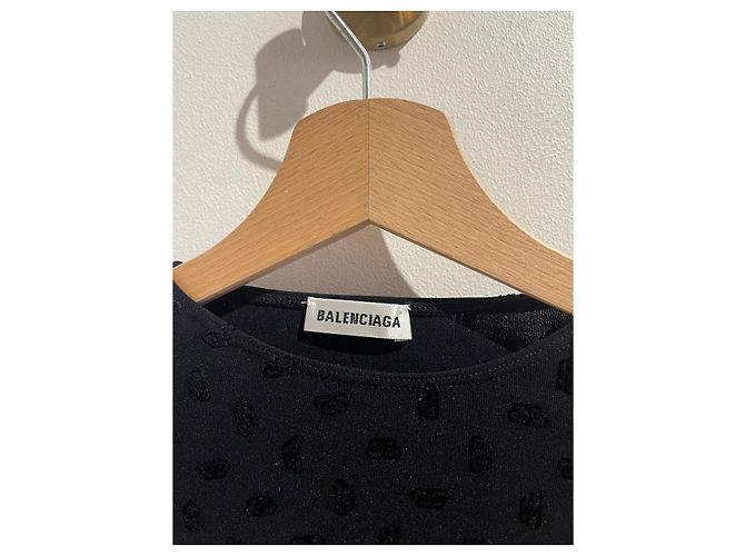 Top Balenciaga negro T.M - vista 3