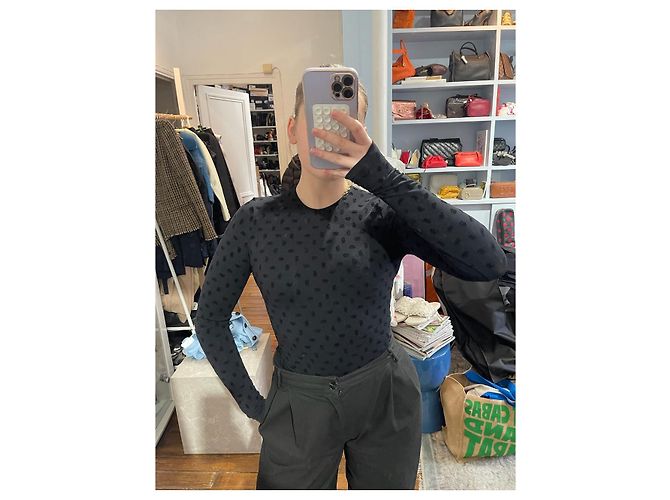 Top Balenciaga negro T.M - vista 6