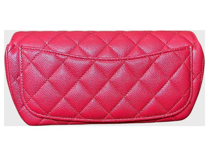 Borsa Chanel Rossa in Pelle Caviar Rosso - vista 4
