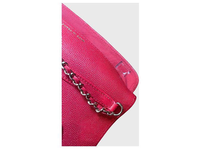 Borsa Chanel Rossa in Pelle Caviar Rosso - vista 8