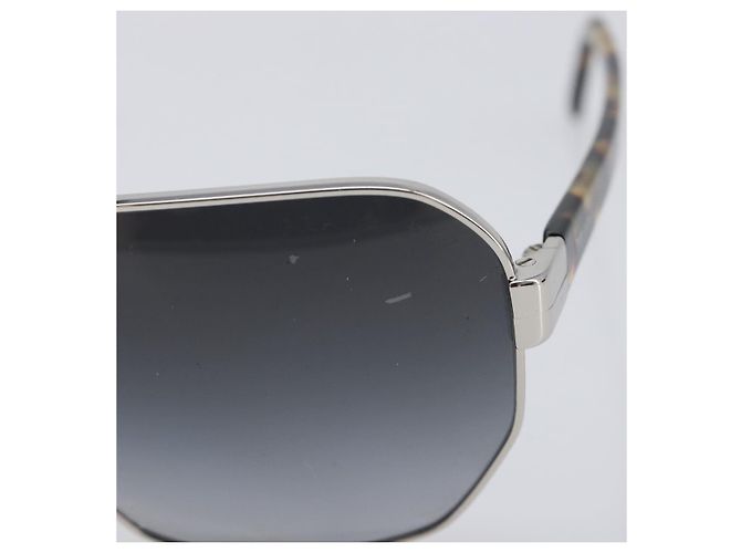 PRADA Sunglasses Metal Brown Silver Auth BA15585 Silvery - view 7