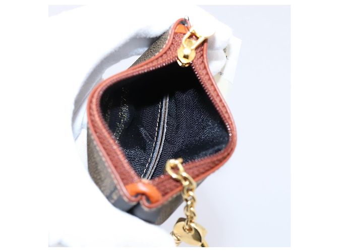 FENDI Zucca Canvas Coin Key Case Black Brown Auth am12652V - view 10