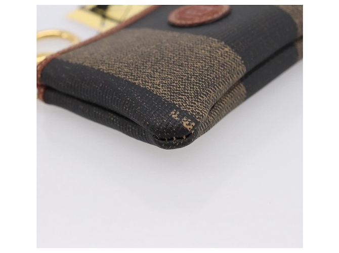 FENDI Zucca Canvas Coin Key Case Black Brown Auth am12652V - view 14