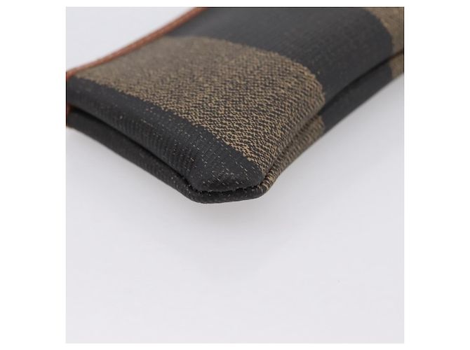 FENDI Zucca Canvas Coin Key Case Black Brown Auth am12652V - view 16