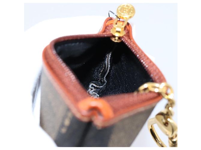 FENDI Zucca Canvas Coin Key Case Black Brown Auth am12652V - view 18
