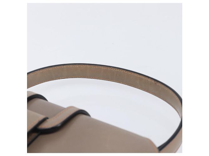 Céline Sac à main CELINE Cuir Beige Or Auth 204424 Doré - vue 14